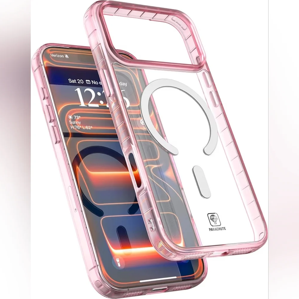 Parachute Clear Cover for iPhone 17 Pro Max - Pink